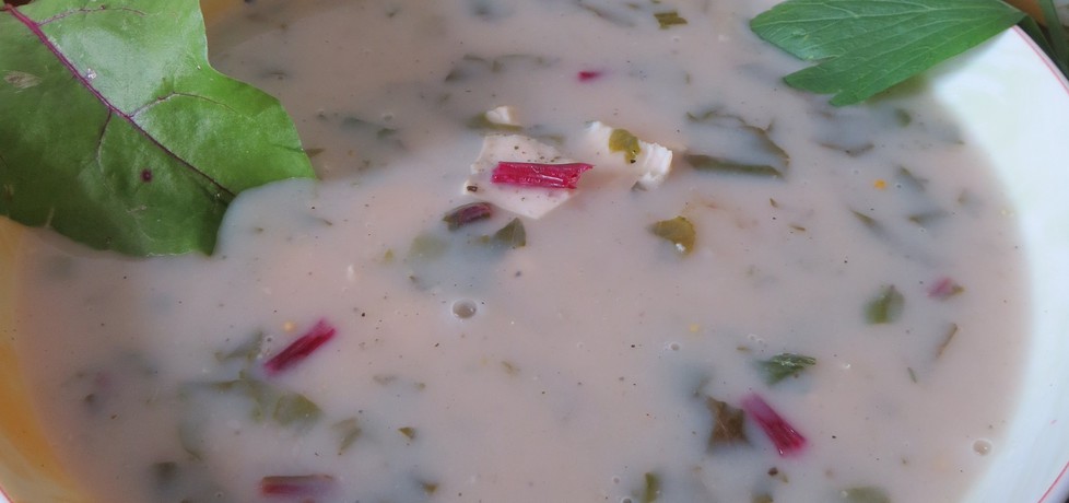 Zupa z botwinki o smaku kokosowym (autor: koral)