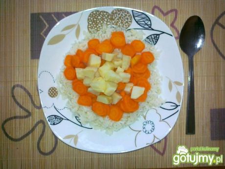 Przepis  ryż z warzywami dla dzieci przepis