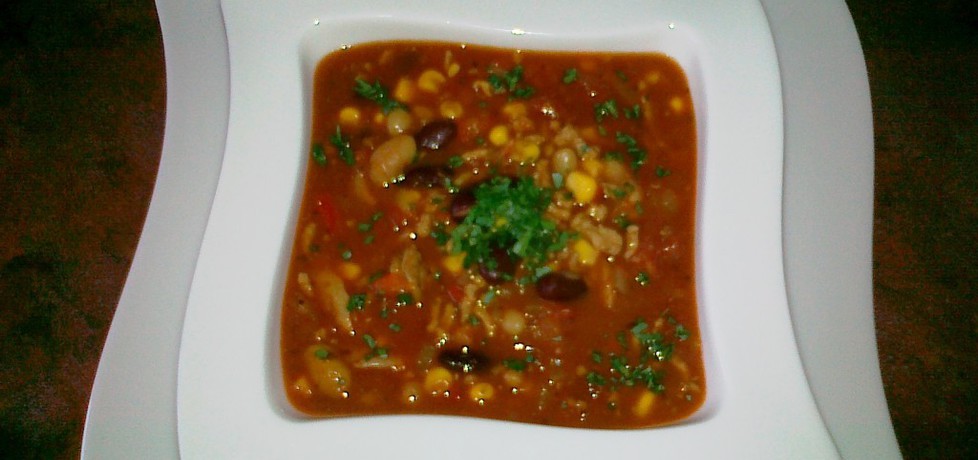 Zupa meksykańska z mięsem mielonym (autor: konczi ...