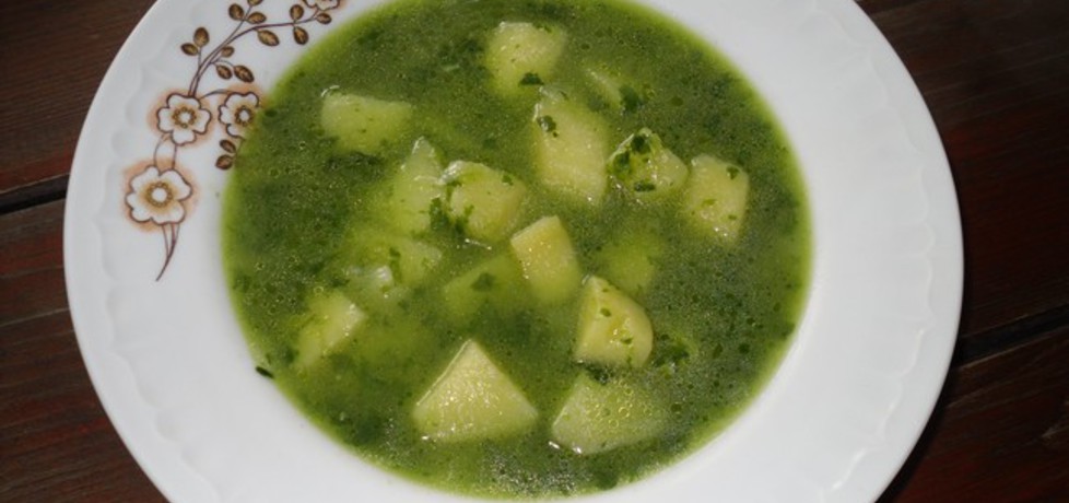 Wegańska zupa ze szpinakiem (autor: mysiunia)