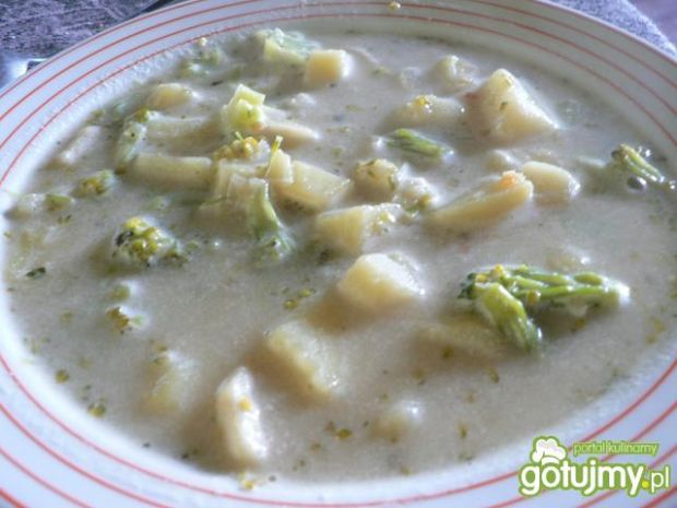 Przepis  zupa brokułowa z ziemniakami przepis