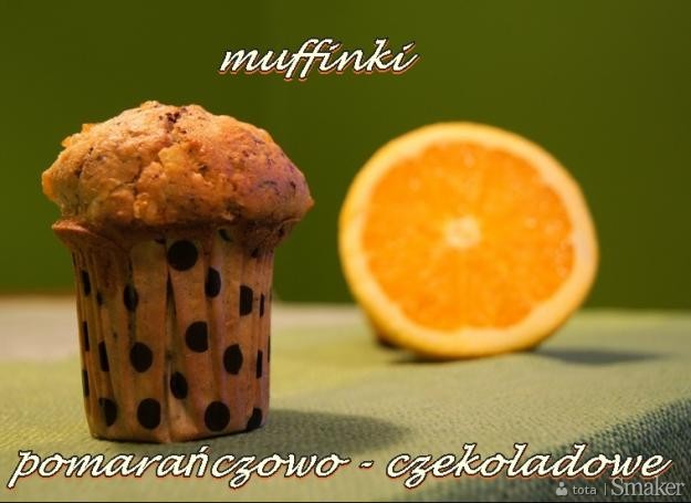 Muffinki pomarańczowo  czekoladowe