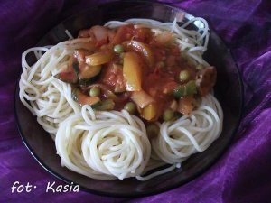 Warzywne spaghetti  prosty przepis i składniki