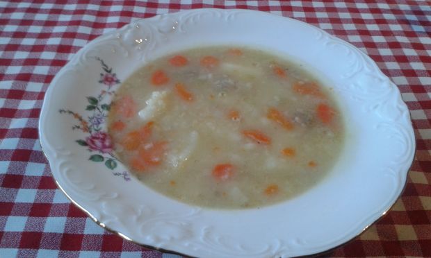 Przepis  warzywna zupa z kaszą jaglaną przepis