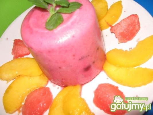Przepis  deser owocowo-jogurtowy mrożony przepis