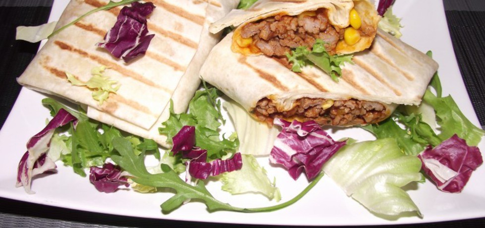 Pikantne burrito z mięsem i warzywami (autor: konczi ...