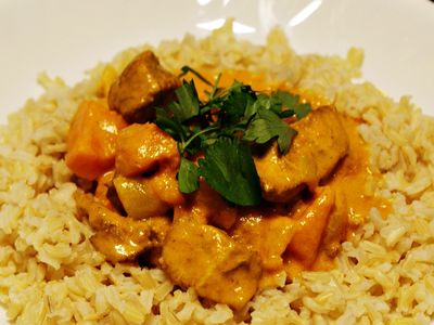 Dyniowe curry z kurczakiem