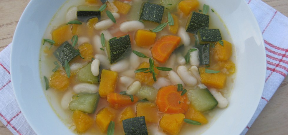 Zupa jarzynowa z dynią i fasolą (autor: anemon)