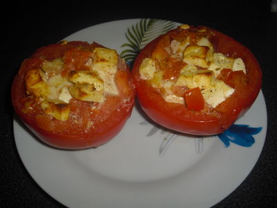 Zapiekane pomidory z serem