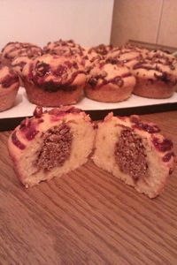 Muffinki z kulkami orzechowymi