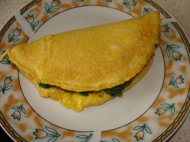 Przepis  omlet ze szpinakiem przepis