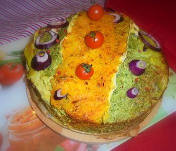 Tort warzywny w kolorach jesieni