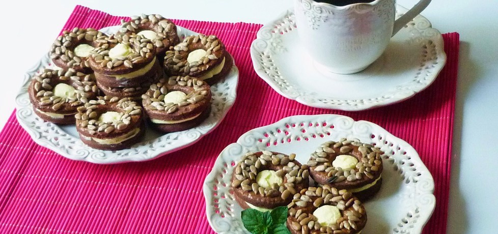 Kakaowe ciasteczka z ziarnami słonecznika (autor: renatazet ...
