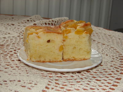 Ciasto brzoskwiniowy puch