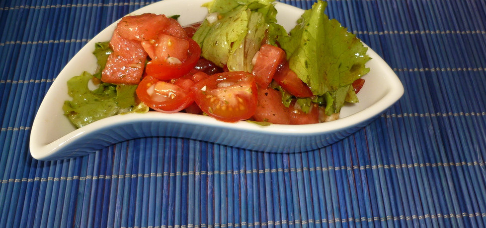Sałata z arbuzem i pomidorami (autor: wafelek2601 ...