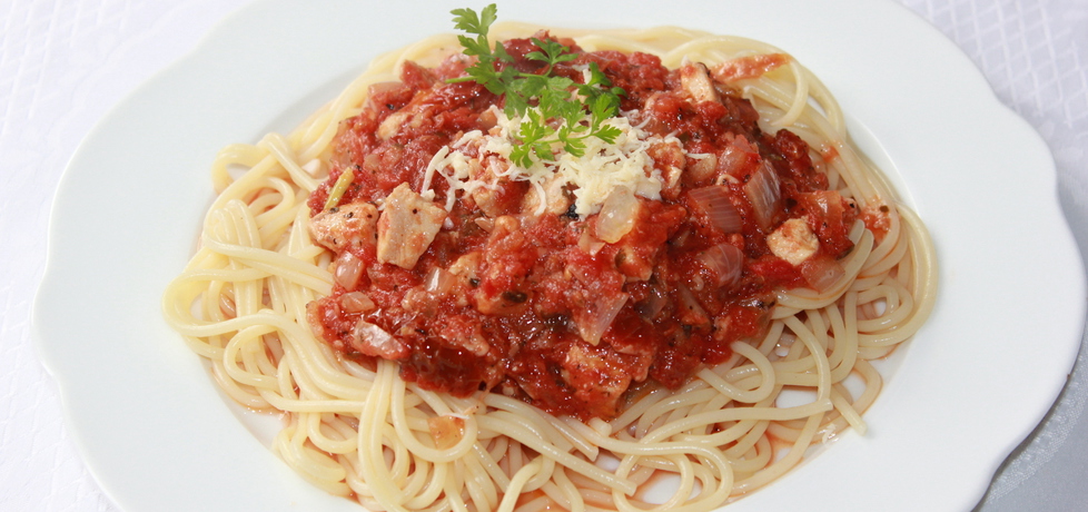 Spaghetti z kurczakiem i suszonymi pomidorami (autor: iskierka.ag ...