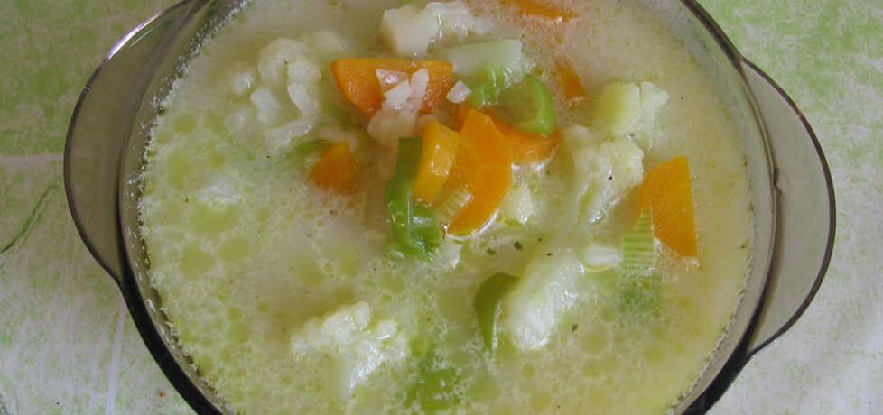Zupa kalafiorowa z porem i ryżem (autor: ania321)