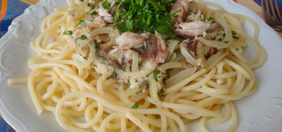 Spaghetti z wędzoną makrelą (autor: jadwigajaga85 ...