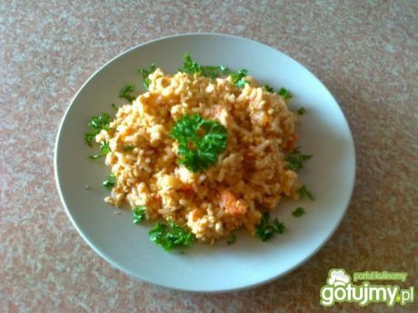 Przepis  ryż z kurczakiem i pomidorami przepis