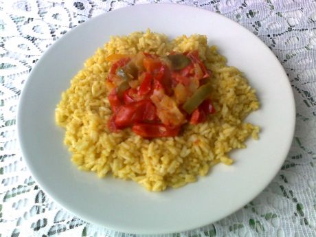 Przepis  duszone warzywa z ryżem z curry przepis