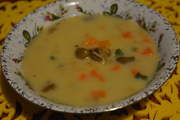 Przepis  zupa grzybowa z makaronem przepis