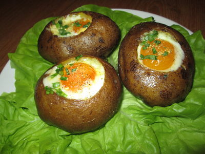 Ziemniaki zapiekane z jajkiem
