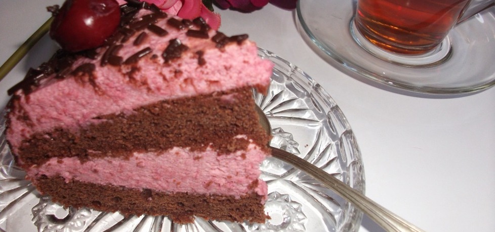 Ciasto czekoladowe z kremem wiśniowym (autor: adelajda ...