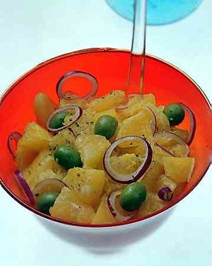 Sałatka sycylijska z pomarańczy  prosty przepis i składniki