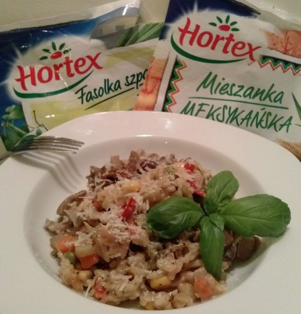 Przepis  risotto z boczniakami  wersja fusion przepis