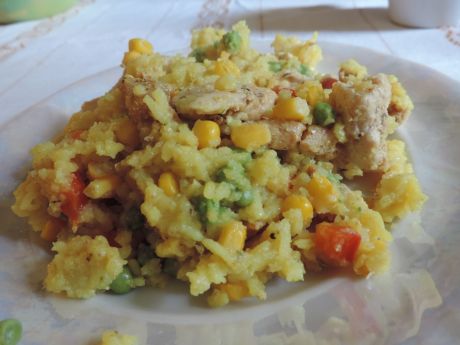 Przepis  ryż z kurczakiem i warzywami przepis