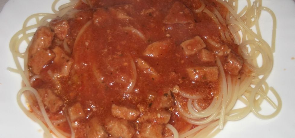Spaghetti z gulaszem wp. w sosie paprykowym (autor: waclaw ...
