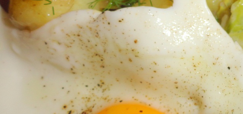 Jajko sadzone z młodymi ziemniakami z koperkiem (autor: rafal10 ...
