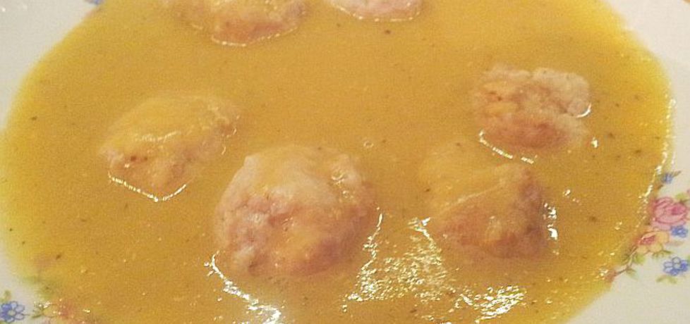 Zupa krem z soczewicy z kulkami z kurczaka (autor: idealme ...