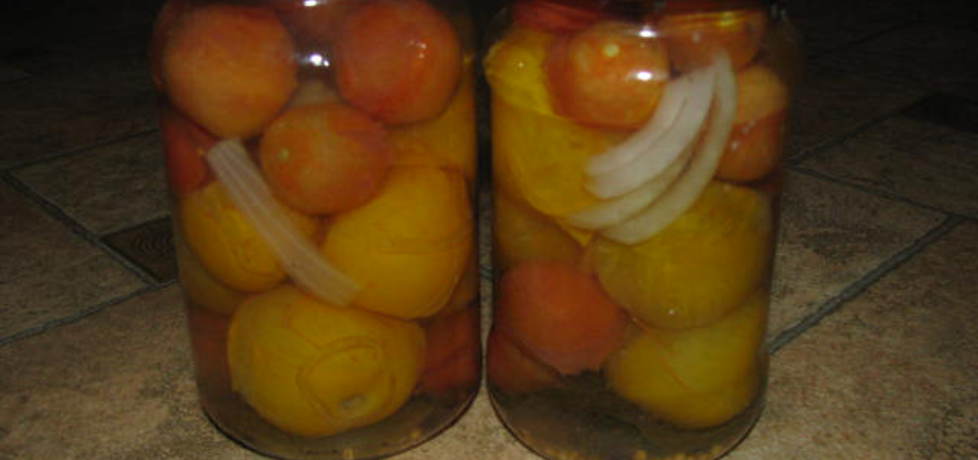 Pomidory koktajlowe w occie (autor: patusia)