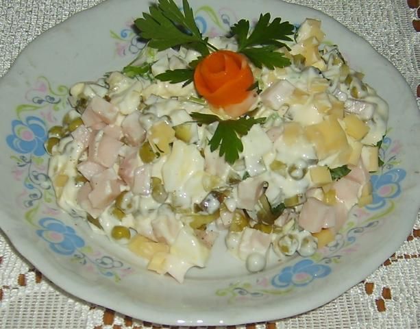Sposób przyrządzenia: sałatka z szynką. gotujmy.pl