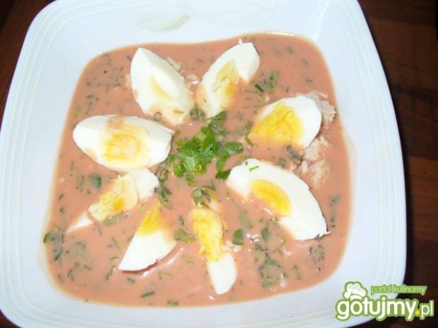 Przepis na chłodnik pomidorowy z jajkiem