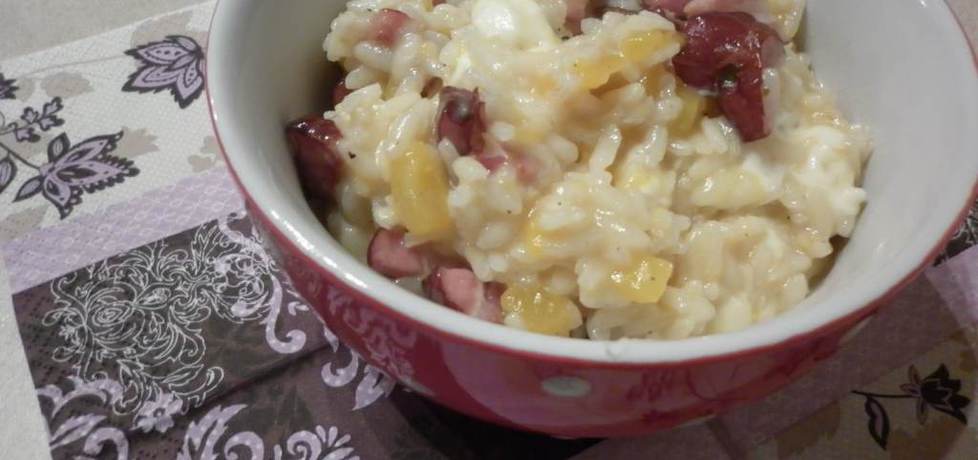 Risotto ze świeżą dynią, boczkiem i mozarellą. (autor: renata9 ...