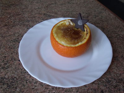 Creme brule w pomarańczy