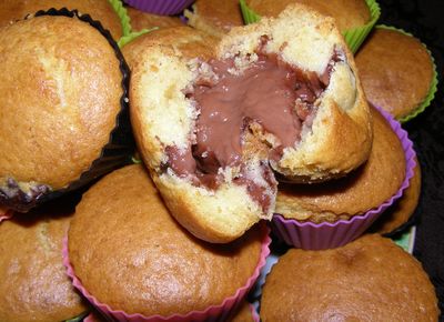 Muffinki z budyniem czekoladowym