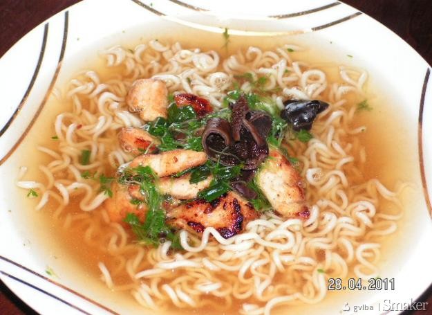 Chińska zupa z rzeżuchy