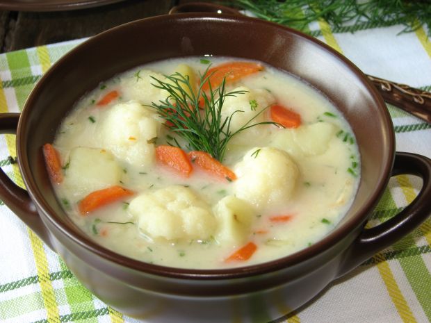 Przepis  zupa kalafiorowo-serowa przepis