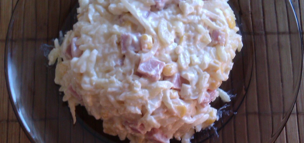 Sałatka z makaronem w kształcie ryżu (autor: ppaulina ...