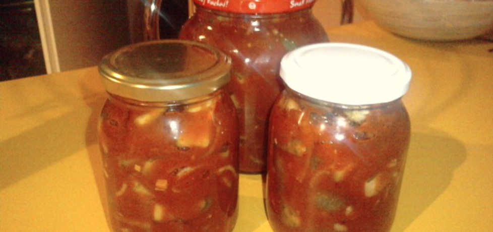 Ogórki z porami w zalewie pomidorowej (autor: agnieszkab ...