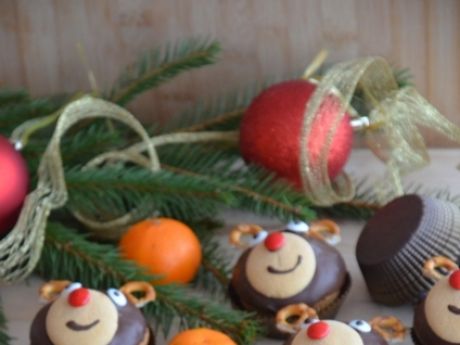 Przepis  świąteczne muffinki renifery przepis