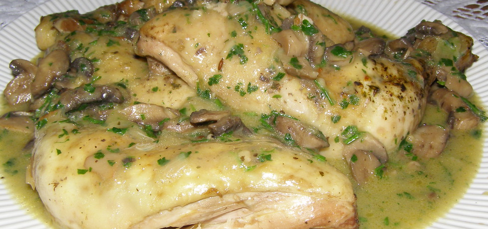 Szybkowar-uda kurczaka w sosie pieczarkowo