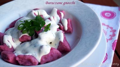 Buraczane gnocchi