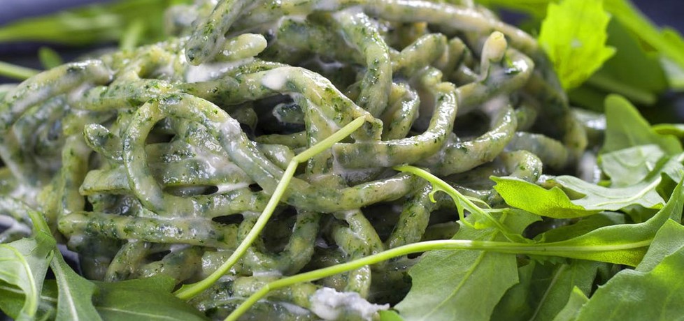 Zielone spaghetti quadri w sosie gorgonzola (autor: klub