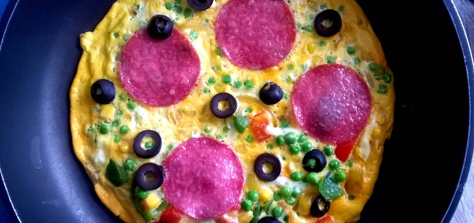 Omlet wiosenny z salami (autor: brioszka)