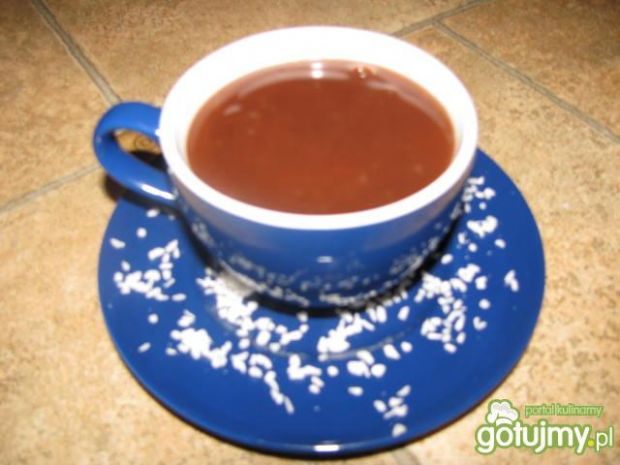 Przepis  gorąca czekolada z kokosową nutką przepis