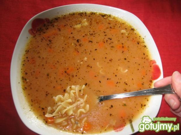 Zupa pomidorowa na rosole przepis